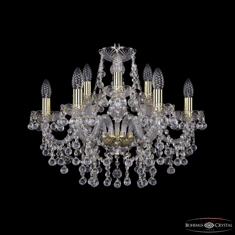 Подвесная люстра Bohemia Ivele Crystal 1409 1409/6+3/195 G