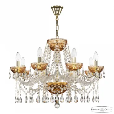 Люстра Bohemia Ivele Crystal 5413 5413/8/240 G Amber/M-1G