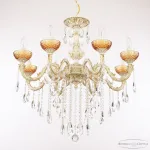 Подвесная люстра Bohemia Ivele Crystal AL7901 AL79101/8/250 B WMG P Amber/M-1F