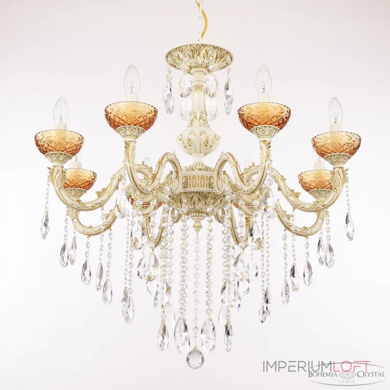 Подвесная люстра Bohemia Ivele Crystal AL7901 AL79101/8/250 B WMG P Amber/M-1F