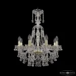 Подвесная люстра Bohemia Ivele Crystal 1409 1409/8/195/XL-68 G