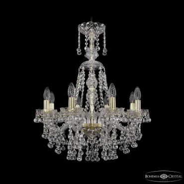 Подвесная люстра Bohemia Ivele Crystal 1409 1409/8/195/XL-68 G Подвесная люстра Bohemia Ivele Crystal 1409 1409/8/195/XL-68 G