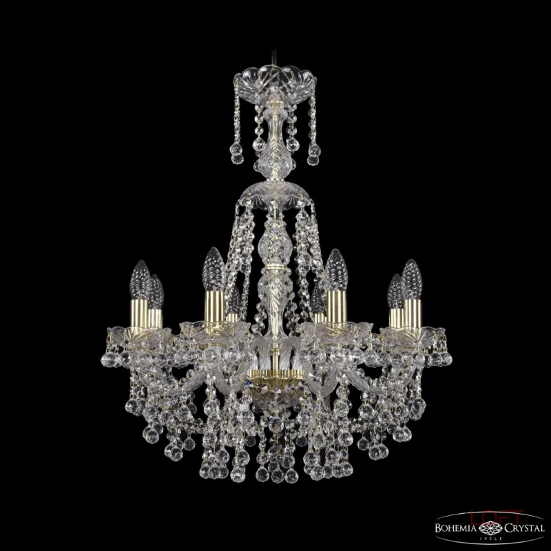 Подвесная люстра Bohemia Ivele Crystal 1409 1409/8/195/XL-68 G Подвесная люстра Bohemia Ivele Crystal 1409 1409/8/195/XL-68 G