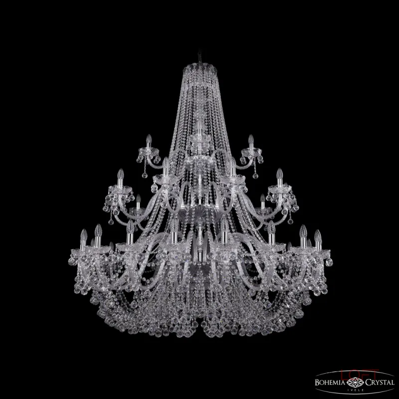 Подвесная люстра Bohemia Ivele Crystal 1409 1409/20+10+5/530/3d Ni Подвесная люстра Bohemia Ivele Crystal 1409 1409/20+10+5/530/3d Ni
