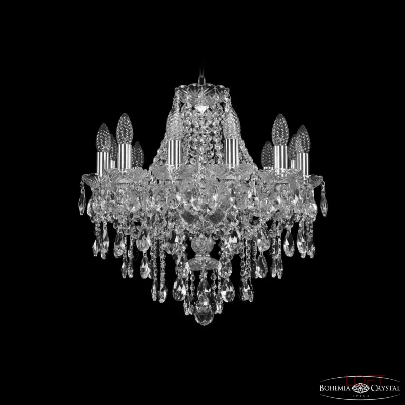 Подвесная люстра Bohemia Ivele Crystal 1415 1415/12/165 Ni Подвесная люстра Bohemia Ivele Crystal 1415 1415/12/165 Ni