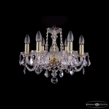 Подвесная люстра Bohemia Ivele Crystal 1402 1402/6/141 G Leafs