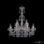 Подвесная люстра Bohemia Ivele Crystal 1409 1409/8+4/240/XL-76 G
