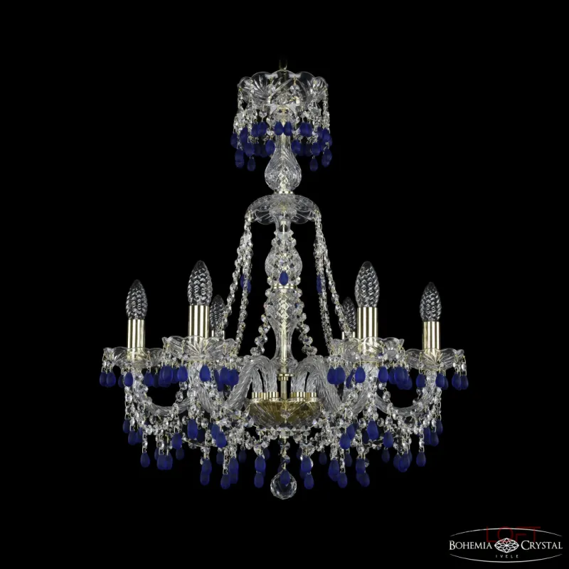 Подвесная люстра Bohemia Ivele Crystal 1410 1410/6/195/XL-66 G V3001