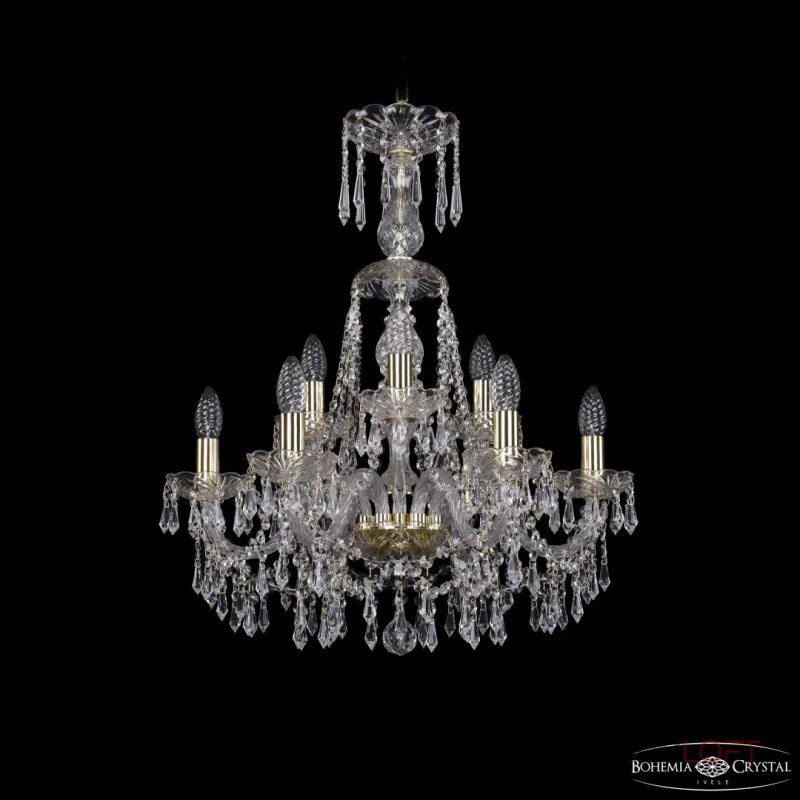 Подвесная люстра Bohemia Ivele Crystal 1403 1403/6+3/195/XL-65 G