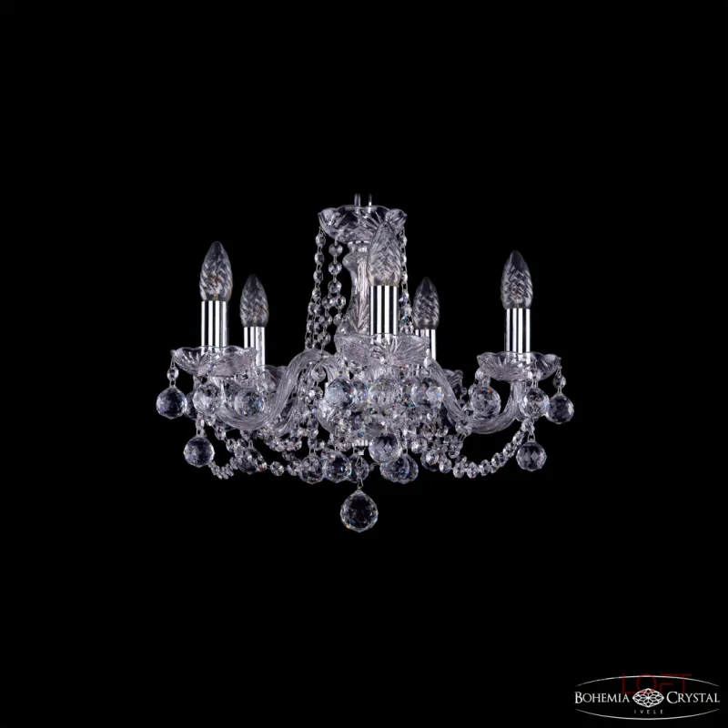 Подвесная люстра Bohemia Ivele Crystal 1402 1402/5/141 Ni Balls Подвесная люстра Bohemia Ivele Crystal 1402 1402/5/141 Ni Balls