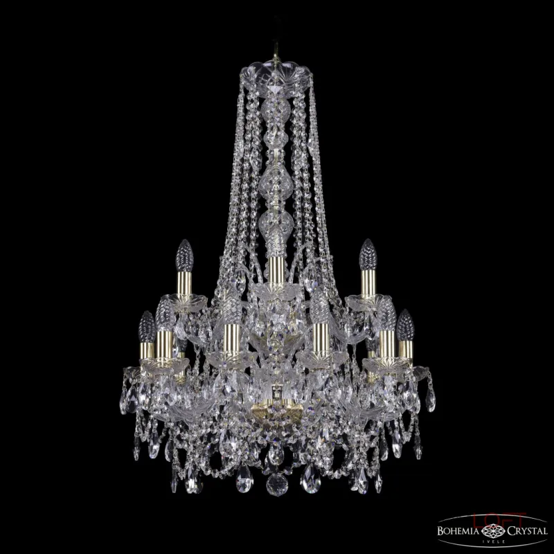 Подвесная люстра Bohemia Ivele Crystal 1411 1411/10+5/195/h-83/2d G Подвесная люстра Bohemia Ivele Crystal 1411 1411/10+5/195/h-83/2d G