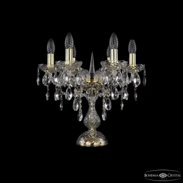 Настольная лампа Bohemia Ivele Crystal 1415 1415L/6/141-39 G Настольная лампа Bohemia Ivele Crystal 1415 1415L/6/141-39 G
