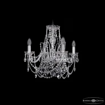 Подвесная люстра Bohemia Ivele Crystal 1411 1411/4/160 Ni Подвесная люстра Bohemia Ivele Crystal 1411 1411/4/160 Ni