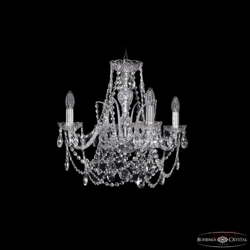 Подвесная люстра Bohemia Ivele Crystal 1411 1411/4/160 Ni