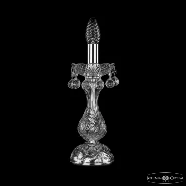 Настольная лампа Bohemia Ivele Crystal 1409 1409L/1-31 Ni Настольная лампа Bohemia Ivele Crystal 1409 1409L/1-31 Ni