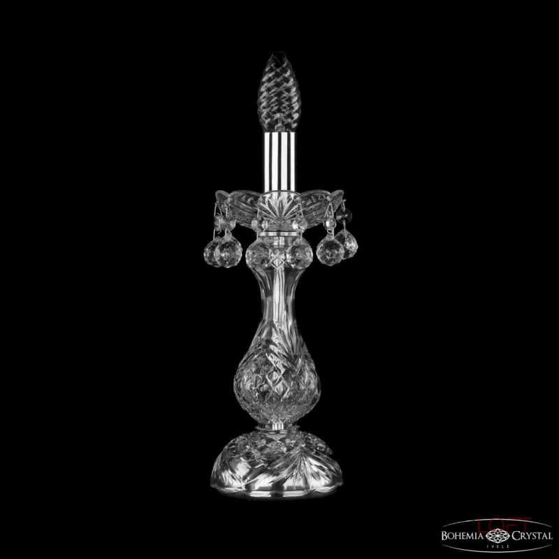 Настольная лампа Bohemia Ivele Crystal 1409 1409L/1-31 Ni Настольная лампа Bohemia Ivele Crystal 1409 1409L/1-31 Ni