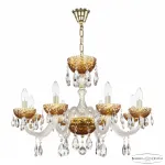 Подвесная люстра Bohemia Ivele Crystal 5417 5417/8/240 G Amber/M-1F