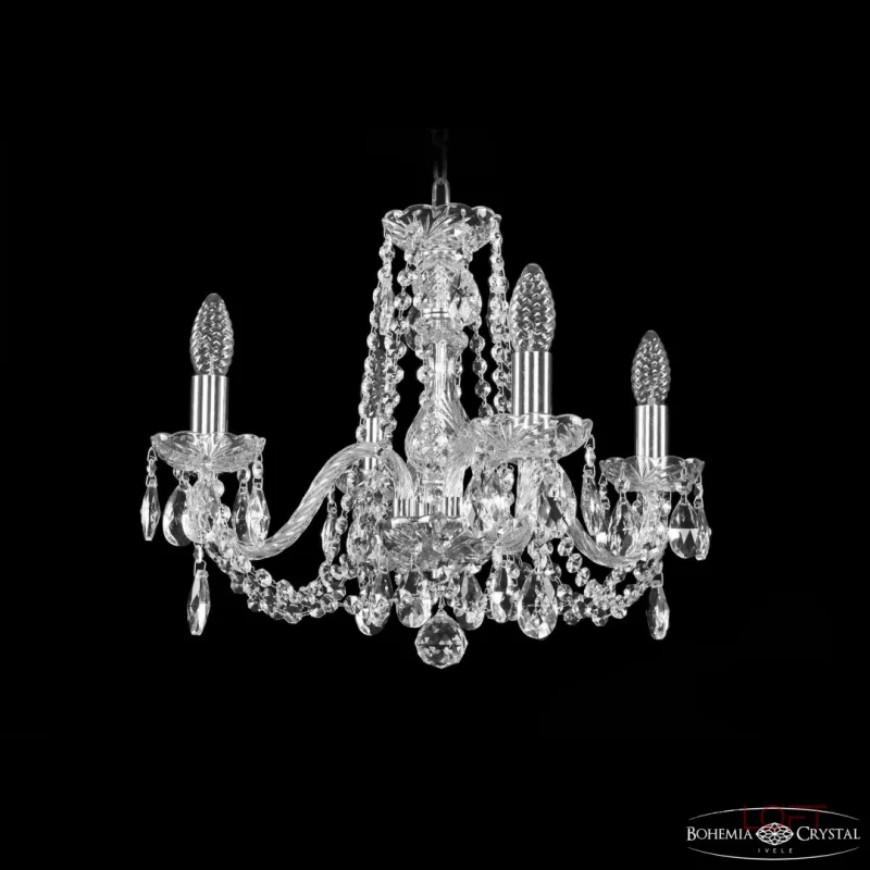 Подвесная люстра Bohemia Ivele Crystal 1402 1402/4/160 Ni
