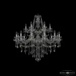 Подвесная люстра Bohemia Ivele Crystal 1415 1415/12+6/360/2d Ni