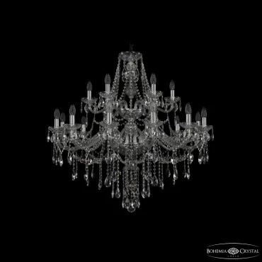 Подвесная люстра Bohemia Ivele Crystal 1415 1415/12+6/360/2d Ni