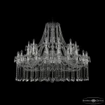 Подвесная люстра Bohemia Ivele Crystal 1413 1413/24+12/530 Ni
