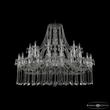 Подвесная люстра Bohemia Ivele Crystal 1413 1413/24+12/530 Ni Подвесная люстра Bohemia Ivele Crystal 1413 1413/24+12/530 Ni