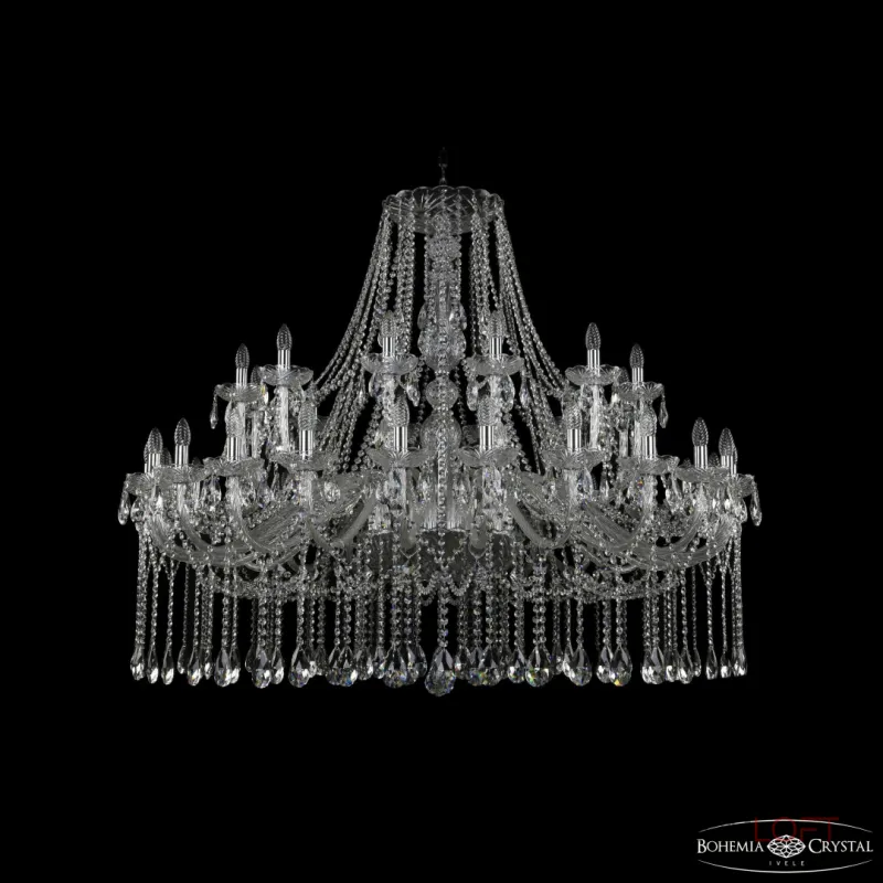 Подвесная люстра Bohemia Ivele Crystal 1413 1413/24+12/530 Ni Подвесная люстра Bohemia Ivele Crystal 1413 1413/24+12/530 Ni