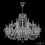 Подвесная люстра Bohemia Ivele Crystal 5402 5402/12+6/300 Ni Clear/M-1F
