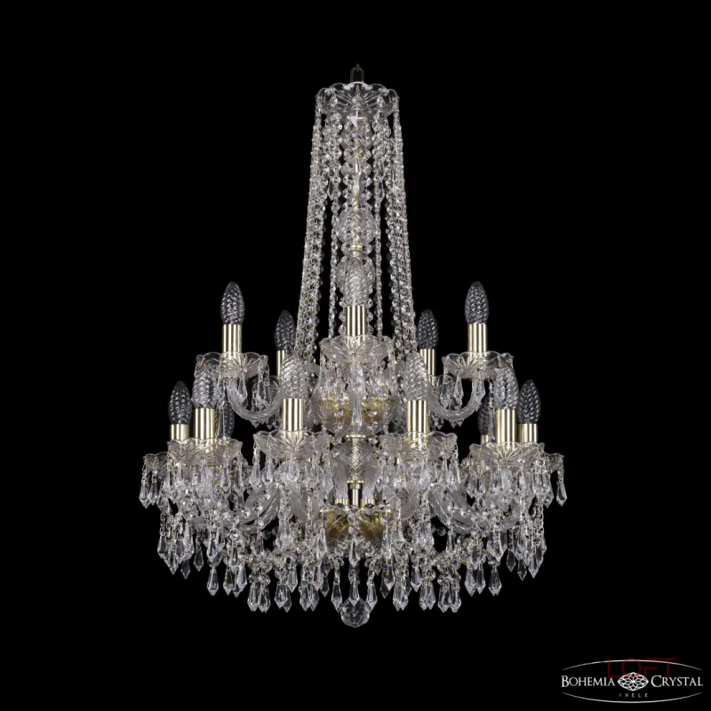 Подвесная люстра Bohemia Ivele Crystal 1403 1403/10+5/195/h-77/2d G Подвесная люстра Bohemia Ivele Crystal 1403 1403/10+5/195/h-77/2d G
