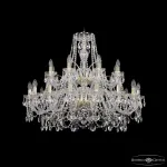 Подвесная люстра Bohemia Ivele Crystal 1411 1411/16+8/360/2d G