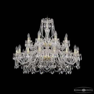 Подвесная люстра Bohemia Ivele Crystal 1411 1411/16+8/360/2d G