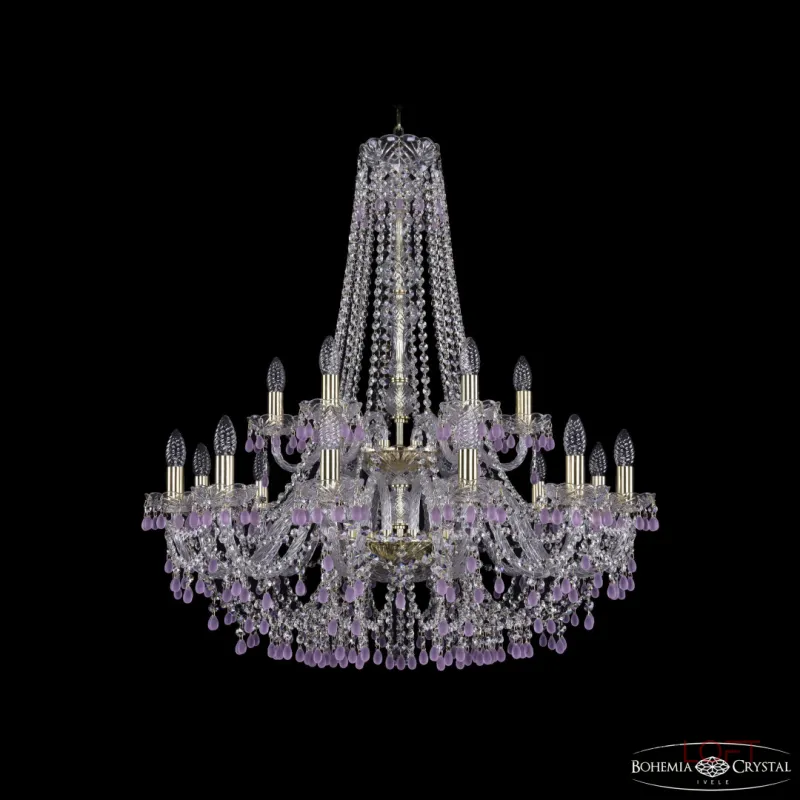 Подвесная люстра Bohemia Ivele Crystal 1410 1410/12+6/300/h-95/2d G V7010 Подвесная люстра Bohemia Ivele Crystal 1410 1410/12+6/300/h-95/2d G V7010