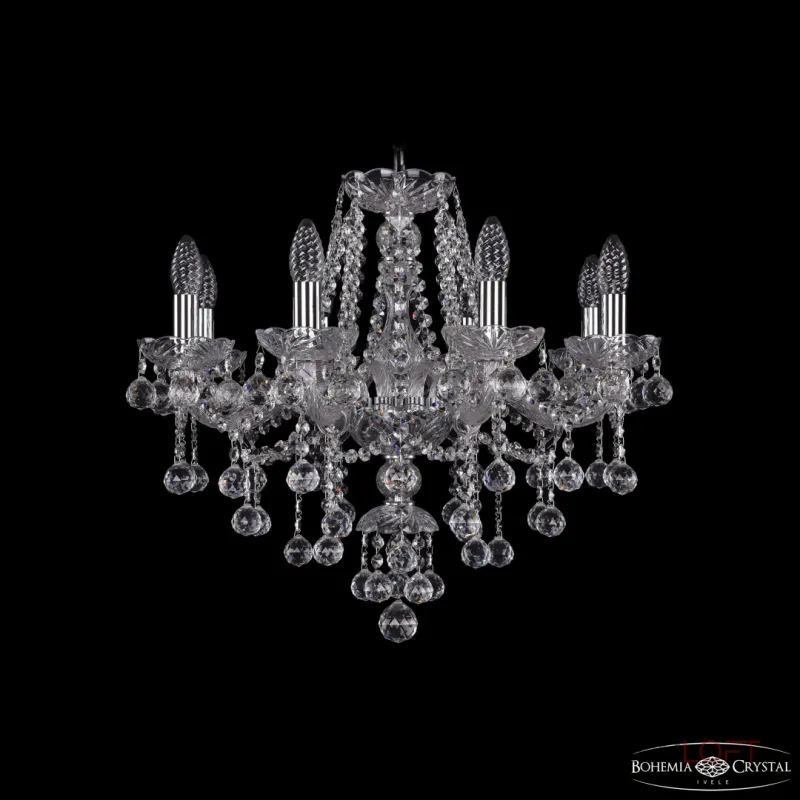 Подвесная люстра Bohemia Ivele Crystal 1415 1415/8/200 Ni Balls Подвесная люстра Bohemia Ivele Crystal 1415 1415/8/200 Ni Balls
