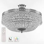 Потолочная люстра Bohemia Ivele Crystal 1901 19011/45IV/LED-DIM Ni