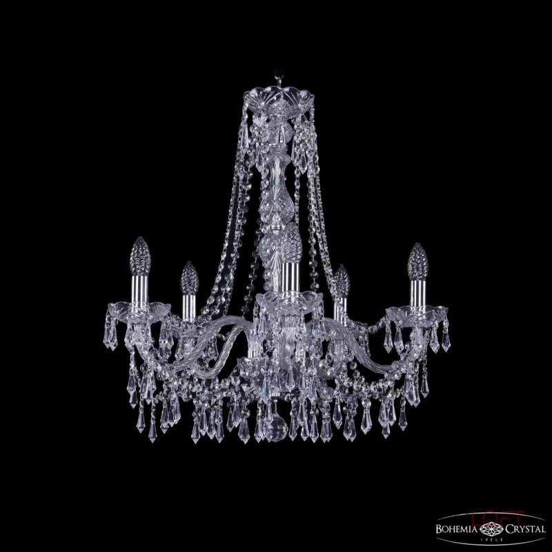 Подвесная люстра Bohemia Ivele Crystal 1403 1403/5/195/h-60 Ni Подвесная люстра Bohemia Ivele Crystal 1403 1403/5/195/h-60 Ni