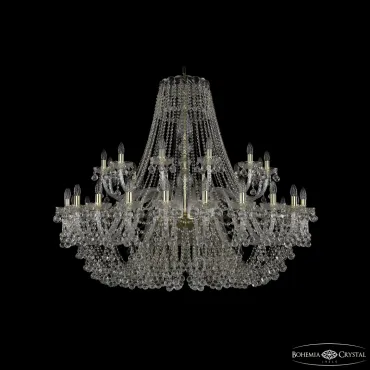 Подвесная люстра Bohemia Ivele Crystal 1409 1409/24+12/530 G