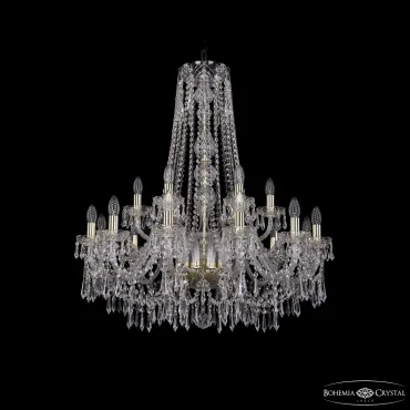 Подвесная люстра Bohemia Ivele Crystal 1403 1403/12+6/300/h-95 G