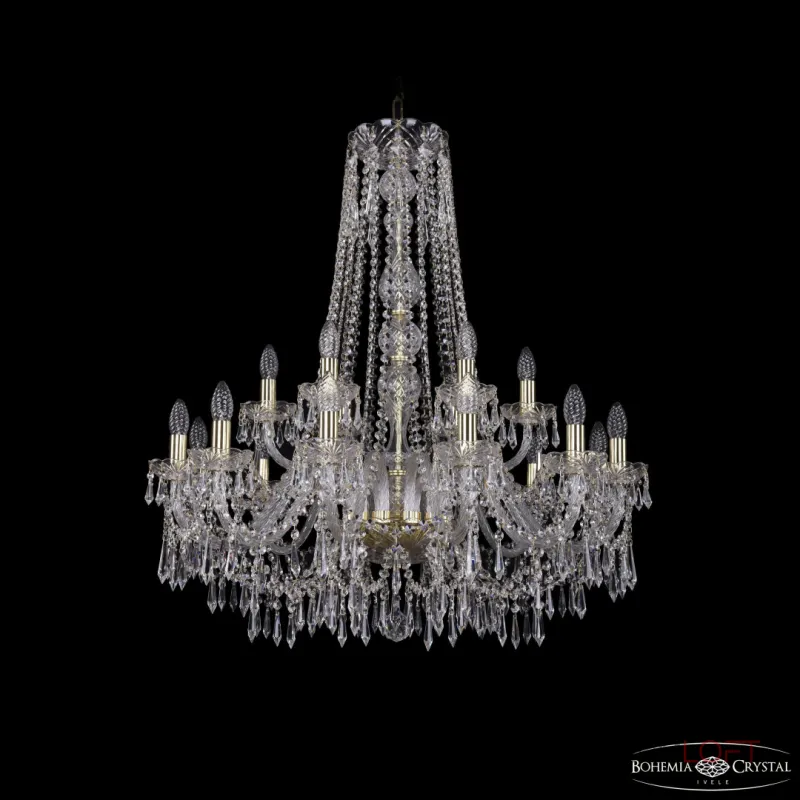 Подвесная люстра Bohemia Ivele Crystal 1403 1403/12+6/300/h-95 G Подвесная люстра Bohemia Ivele Crystal 1403 1403/12+6/300/h-95 G