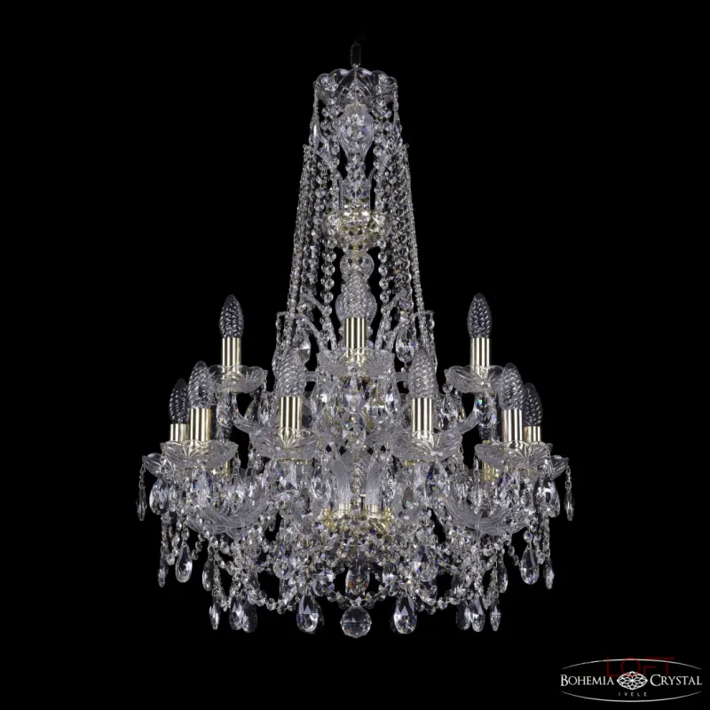 Подвесная люстра Bohemia Ivele Crystal 1411 1411/10+5/195/XL-80/2d G Подвесная люстра Bohemia Ivele Crystal 1411 1411/10+5/195/XL-80/2d G