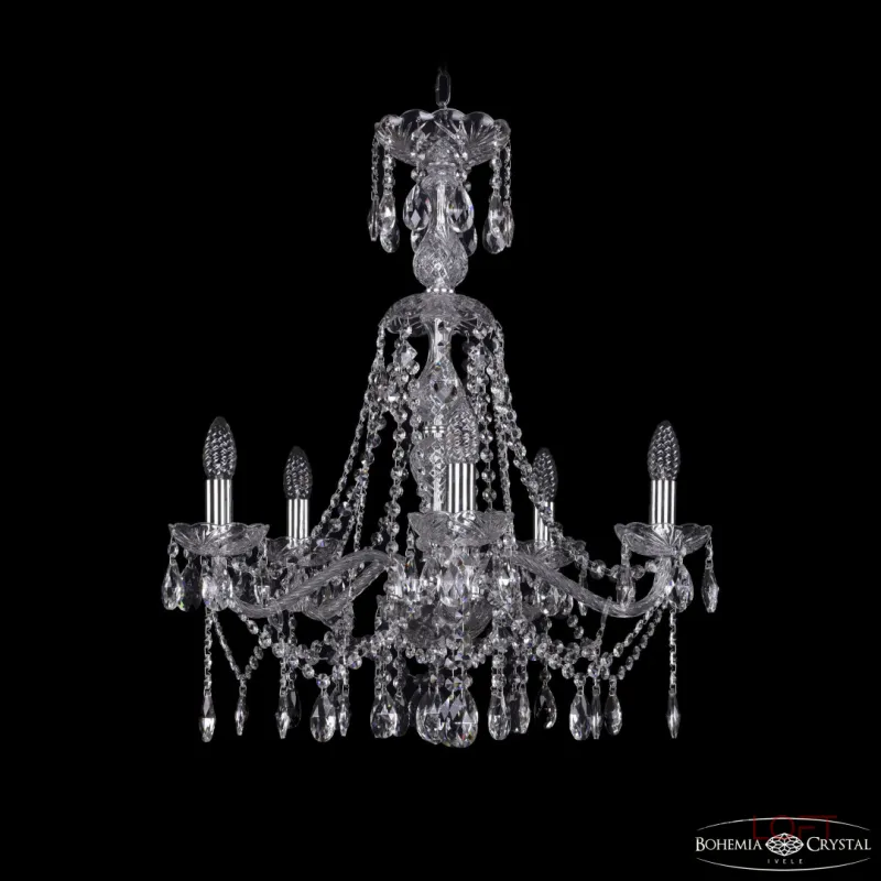 Подвесная люстра Bohemia Ivele Crystal 1413 1413/5/200/XL-66 Ni Подвесная люстра Bohemia Ivele Crystal 1413 1413/5/200/XL-66 Ni