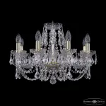 Подвесная люстра Bohemia Ivele Crystal 1402 1402/8/195 G Leafs