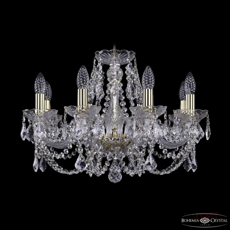 Подвесная люстра Bohemia Ivele Crystal 1402 1402/8/195 G Leafs Подвесная люстра Bohemia Ivele Crystal 1402 1402/8/195 G Leafs