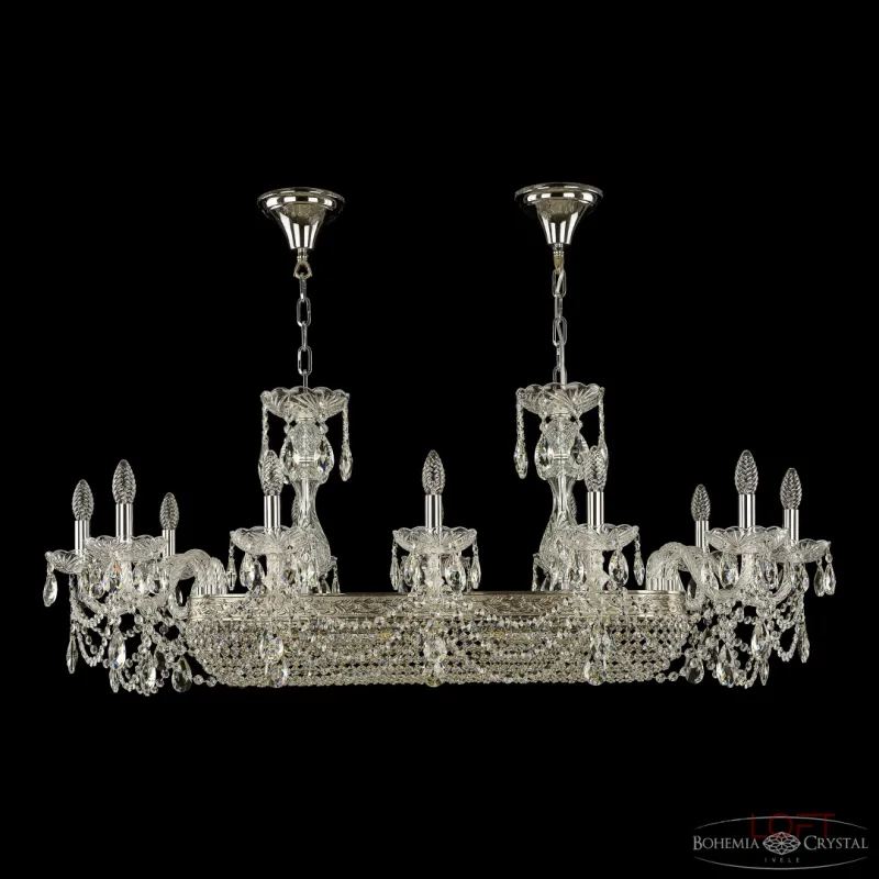 Подвесная люстра Bohemia Ivele Crystal 1453 1453/12/195/800 Ni Подвесная люстра Bohemia Ivele Crystal 1453 1453/12/195/800 Ni