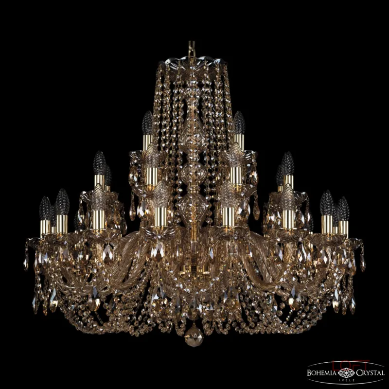 Подвесная люстра Bohemia Ivele Crystal 1402 1402/16+8+4/300 G M721 Подвесная люстра Bohemia Ivele Crystal 1402 1402/16+8+4/300 G M721