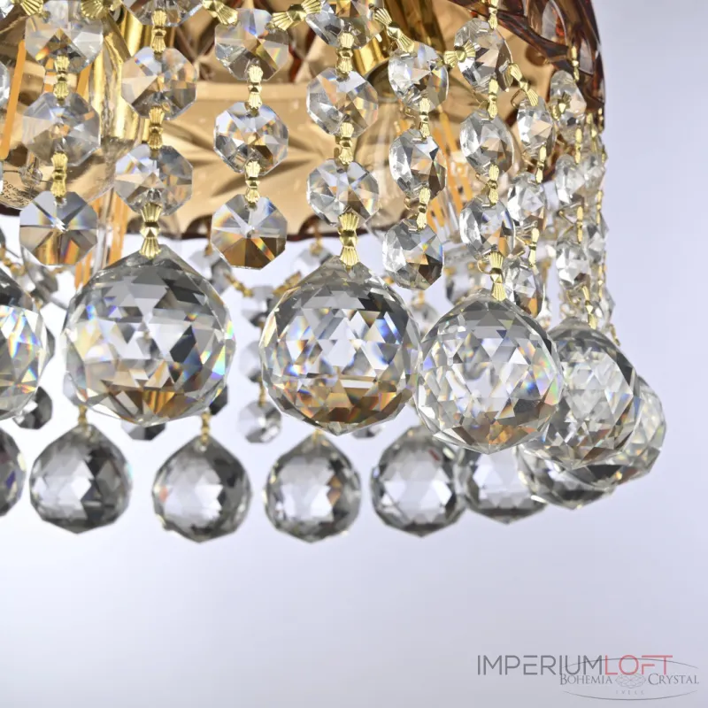 Подвесной светильник Bohemia Ivele Crystal 5478 5478/22 G Amber/M-1F Balls