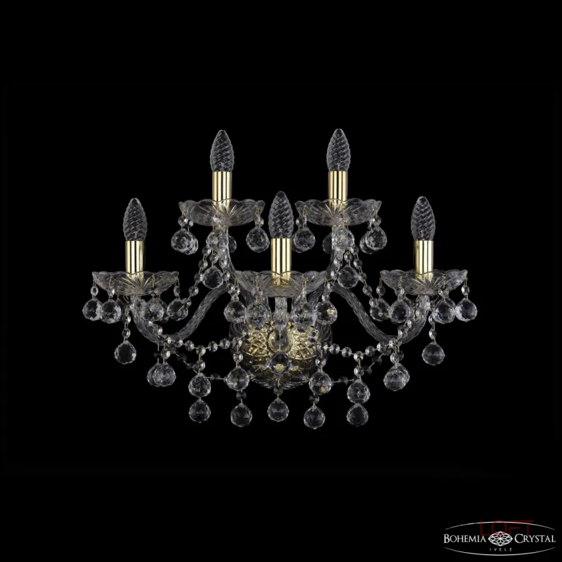 Бра Bohemia Ivele Crystal 1409 1409B/3+2/195/XL G Бра Bohemia Ivele Crystal 1409 1409B/3+2/195/XL G