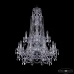 Подвесная люстра Bohemia Ivele Crystal 1411 1411/10+5/240/XL-94/2d Ni