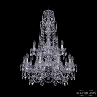 Подвесная люстра Bohemia Ivele Crystal 1411 1411/10+5/240/XL-94/2d Ni Подвесная люстра Bohemia Ivele Crystal 1411 1411/10+5/240/XL-94/2d Ni