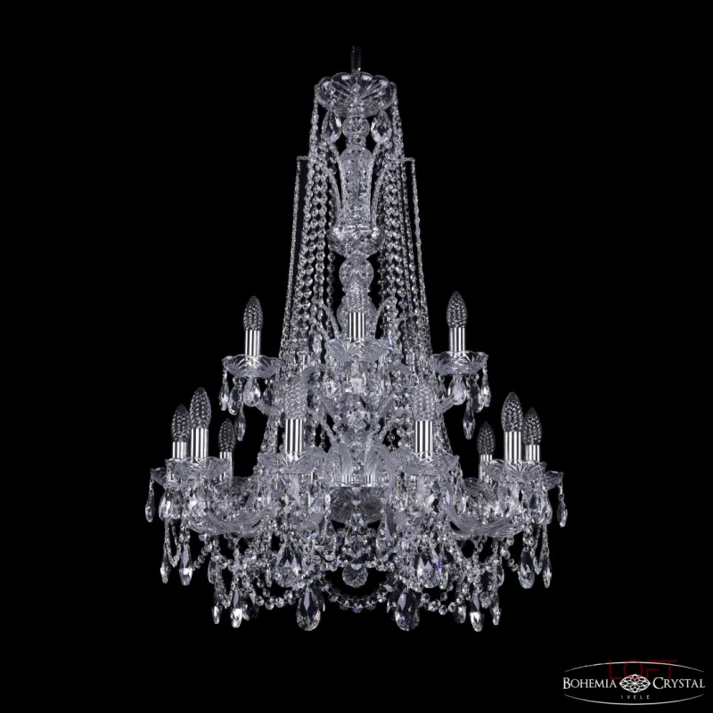 Подвесная люстра Bohemia Ivele Crystal 1411 1411/10+5/240/XL-94/2d Ni Подвесная люстра Bohemia Ivele Crystal 1411 1411/10+5/240/XL-94/2d Ni