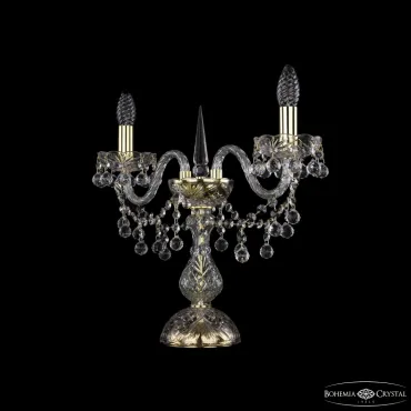 Настольная лампа Bohemia Ivele Crystal 1409 1409L/2/141-39 G Настольная лампа Bohemia Ivele Crystal 1409 1409L/2/141-39 G